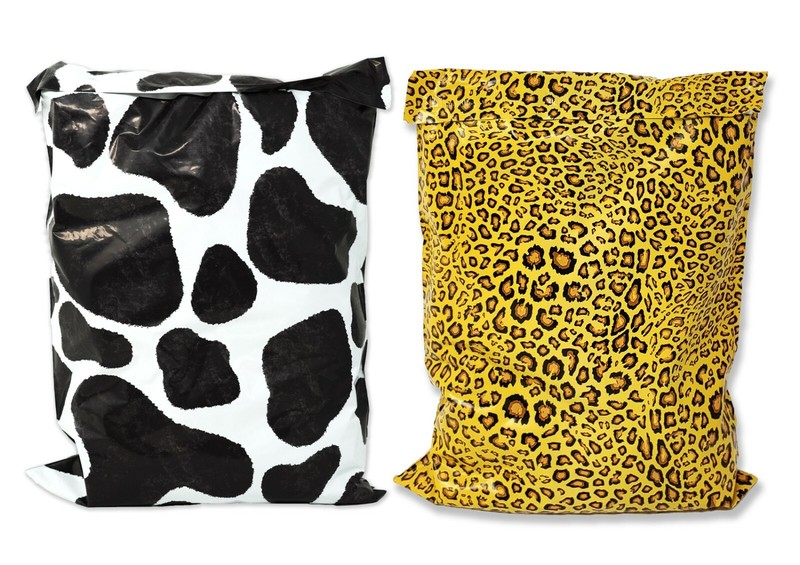 Farmland Safari Combo! Cow, Leopard Print Design 10×13 inch Poly Shipping Mailer