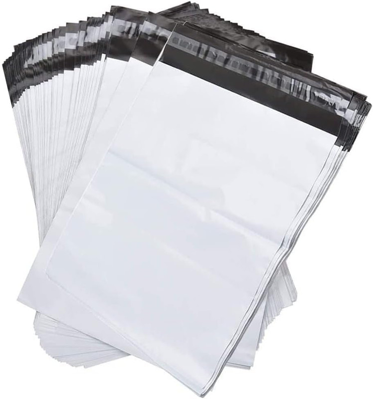 Large Poly Bags for Shipping [10 Pack, 12"X15.5"] Water Resistant Self Sealing E gallery