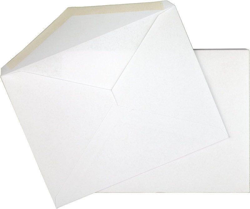 A2 Invitation Envelopes, 4-3/8" X 5-3/4", Gummed Closure, White Woven Premium 24 gallery