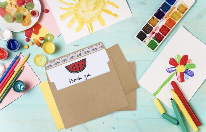 A2 Invitation Envelopes 100 Qty 4.375X5.75" Brown Kraft Envelopes Self Seal for gallery