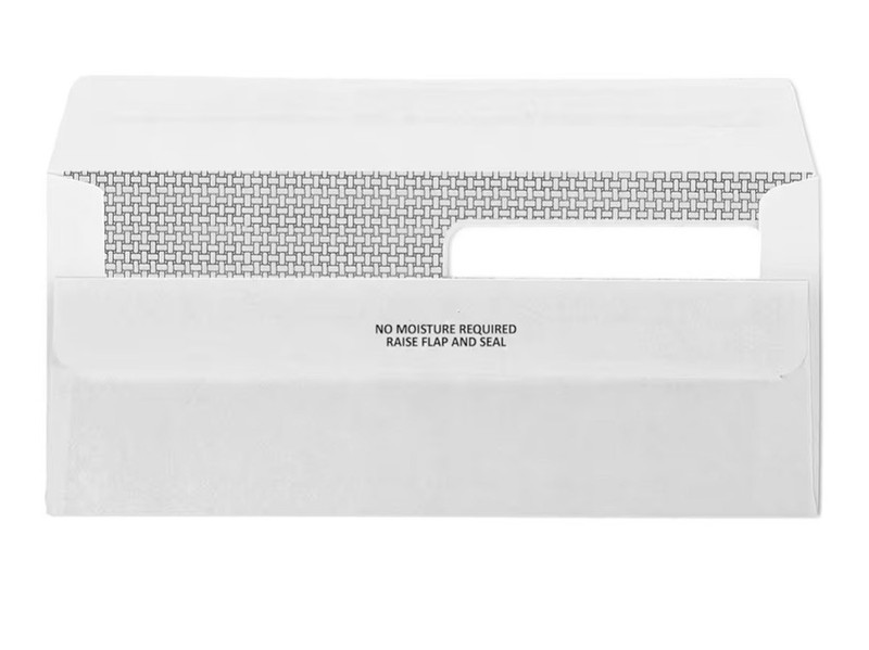 500 No. 10 Flip and Seal Double Window Security Envelopes - Perfect Size gallery