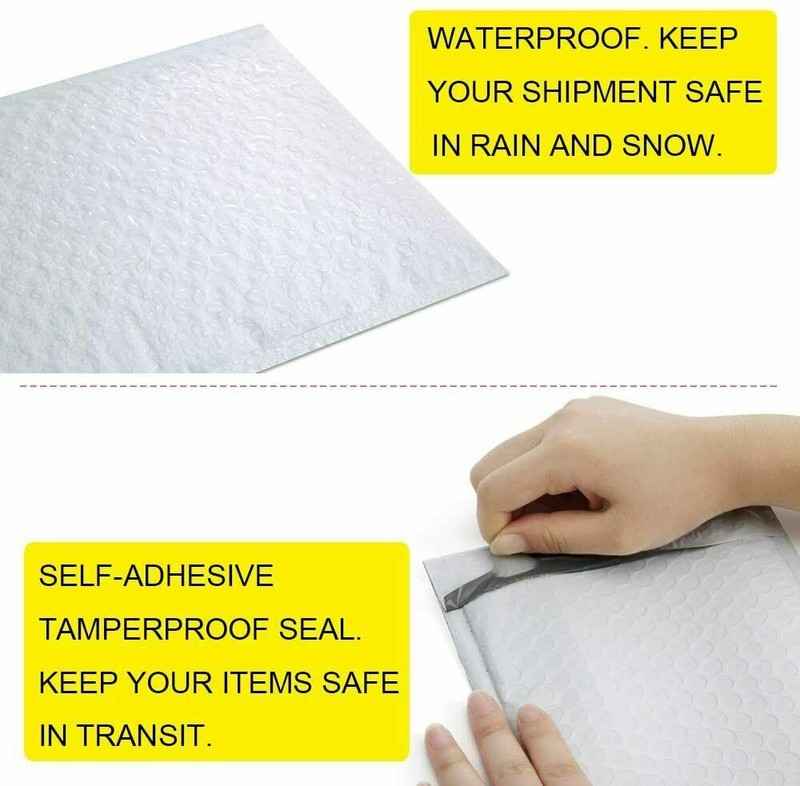 #4 9.5X14.5 Usable 9.5" x 13.75" Poly Bubble Mailer Padded Envelopes 25,50,100 gallery