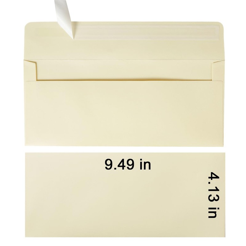 50 Pack #10 Business Envelopes Self Seal 4x9 Standard Envelopes for Business,... gallery