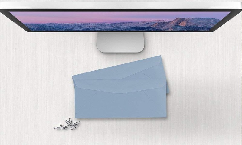 50 Business Envelopes, Standard Flap (Blue, 9.5" x 4.125") Blue 9.5" x 4.125" gallery