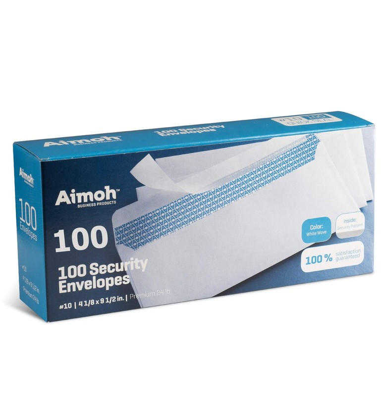#10 Security Self Seal Envelopes – 100 Qty |No Window, EnveGuard, 4⅛ x 9½", W... gallery