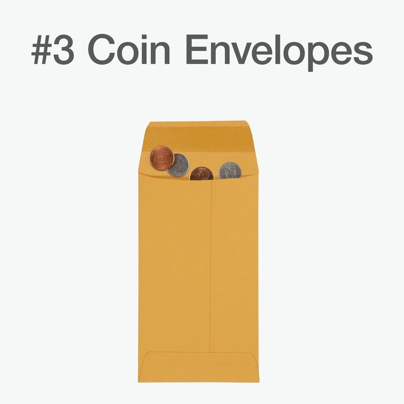 Columbian #3 Coin and Small Parts Envelopes Gummed, for Home, Office, Garden,... gallery