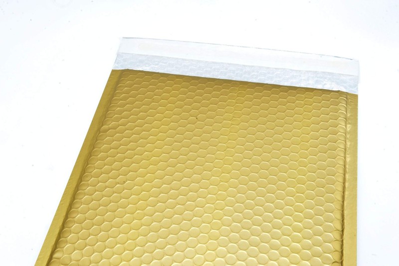ProLine Matte Metallic Gold Bubble Padded Mailers Extra Wide #0 6x10 Inch Sel... gallery