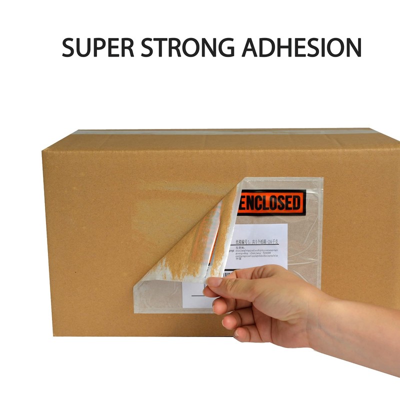 1000 PCS 4.5"x 5.5" Clear Self-Adhesive Packing List One Size, White gallery