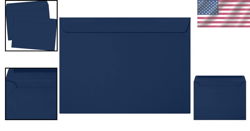 80lb Navy Blue Booklet Envelopes, 50 Count – Perfect for Invitations & Documents gallery