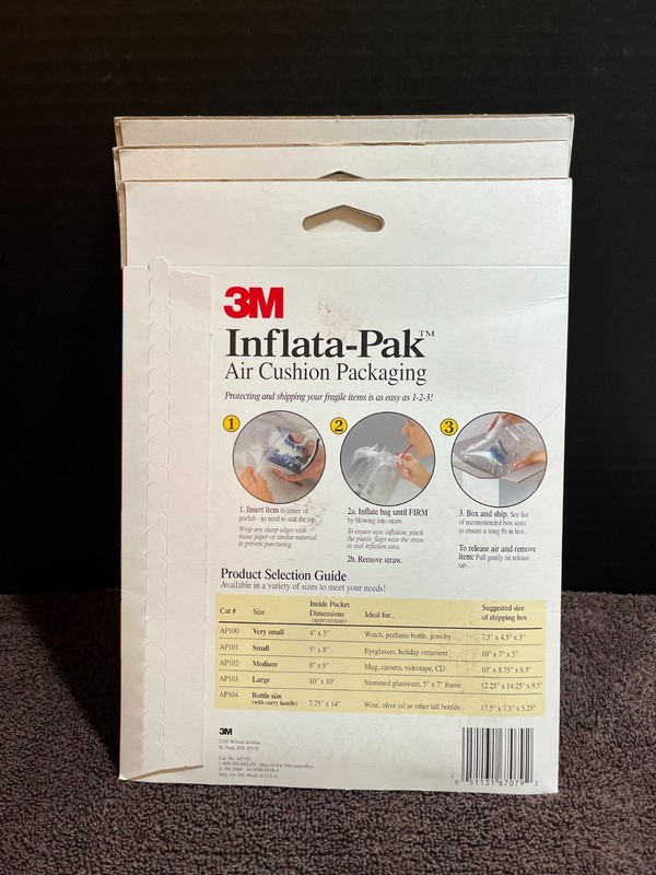 Assorted Set Of 9 3M Inflata-Pak Air Cushion Packaging-NEW gallery