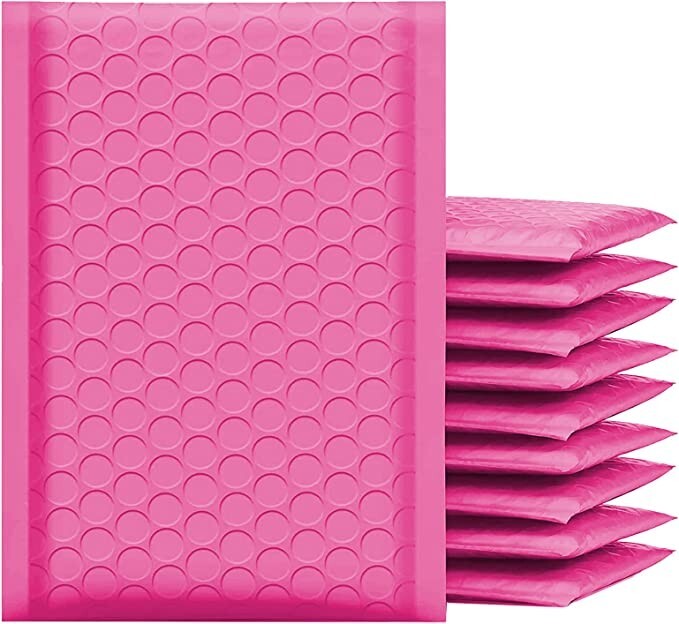 SuperPackage® 200 #2 8.5 X 11 Poly Bubble Mailers Padded Envelopes-Hot Pink