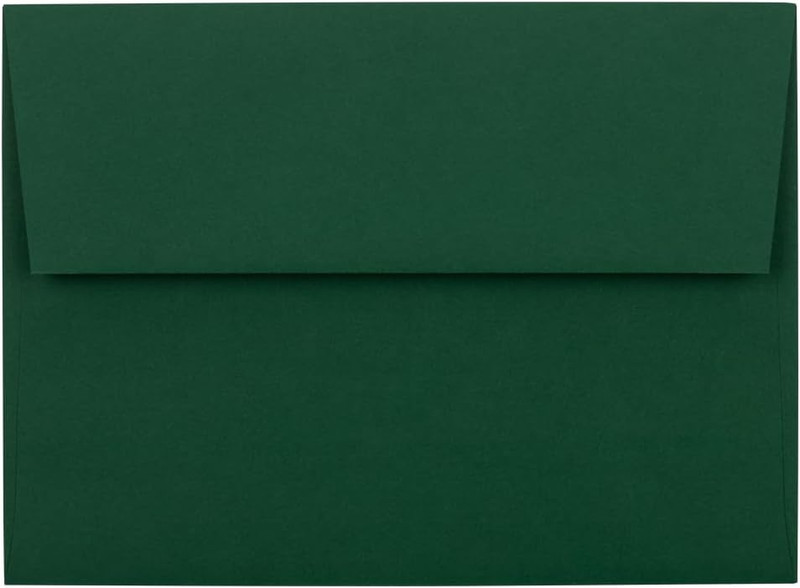 A6 Premium Invitation Envelopes – 4 3/4 X 6 1/2 – Dark Green – 50/Pack