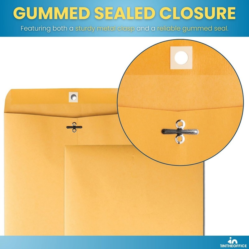 Clasp Envelopes 10X13, Large Mailing Envelopes, Catalog Envelopes, Clasp Closure gallery