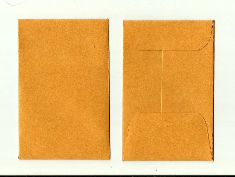 20 COLUMBIAN #1 Coin Envelopes: 2 1/4” X 3 1/2”: Heavy Duty Kraft Gummed Sealed