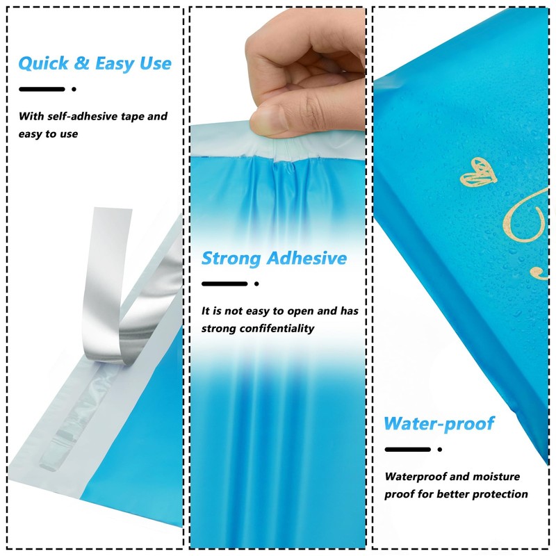 Thank You Poly Mailer 10x13 Inch 25 Pcs, Waterproof and Tear-Resistant Shippi... gallery