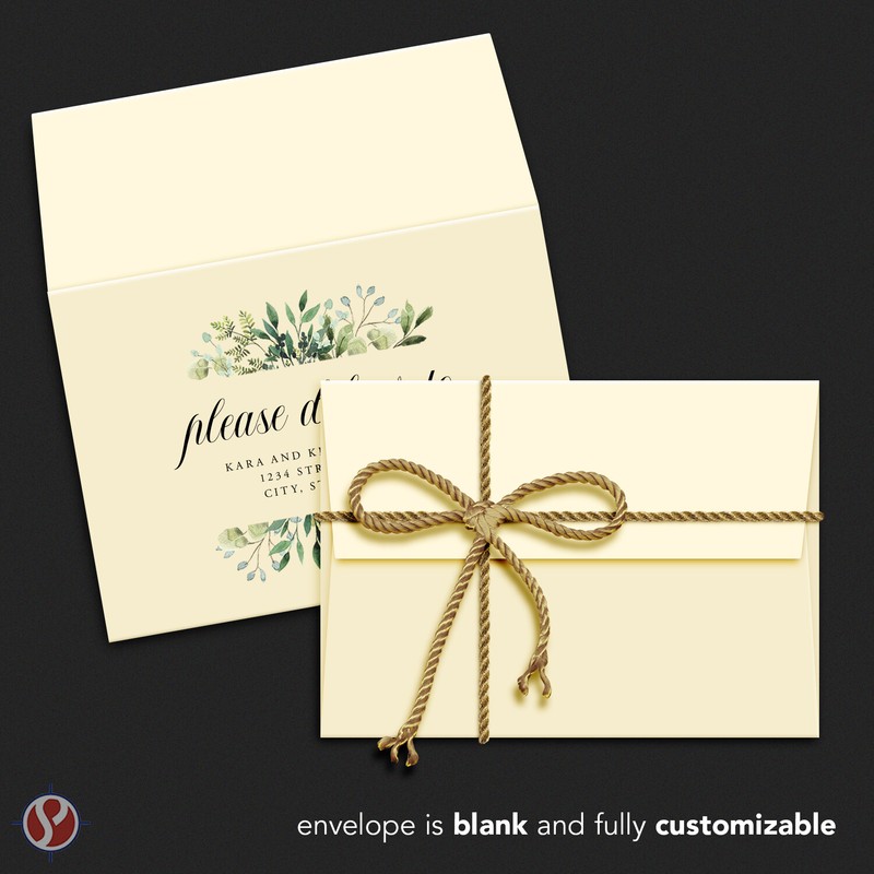 Cream A7 Envelopes, 5 1/4" x 7 1/4", Gummed Flap, 28lb Bond (105gsm), 250 Qty gallery