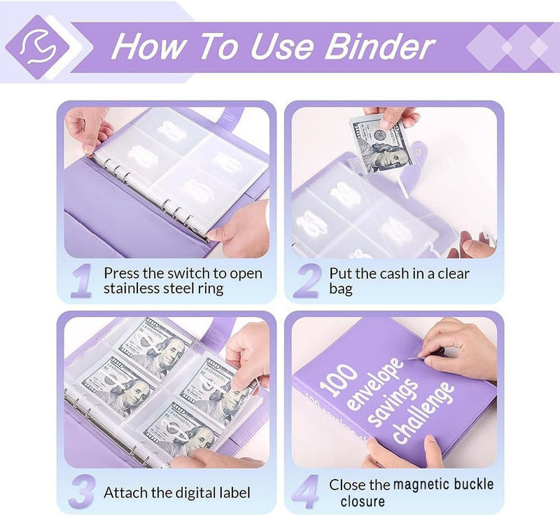 100 Envelopes Money Saving Challenge, 100 Envelope Challenge Binder, Easy and Fu gallery
