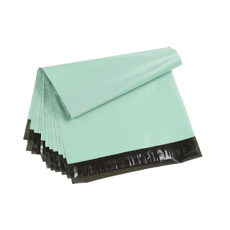 12×10 Inch Poly Mailers, 100 Pcs Shipping Bags for Clothing Mint Green
