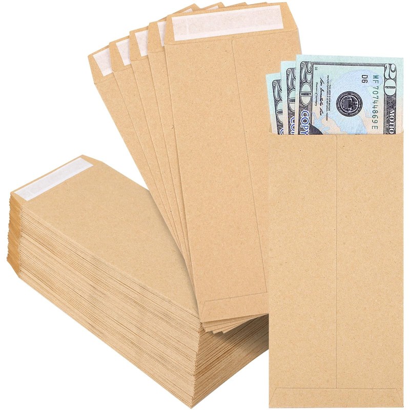 Money Envelopes for Cash 120 Pack 6.5 X 3.5 Cash Envelopes 100 Envelopes