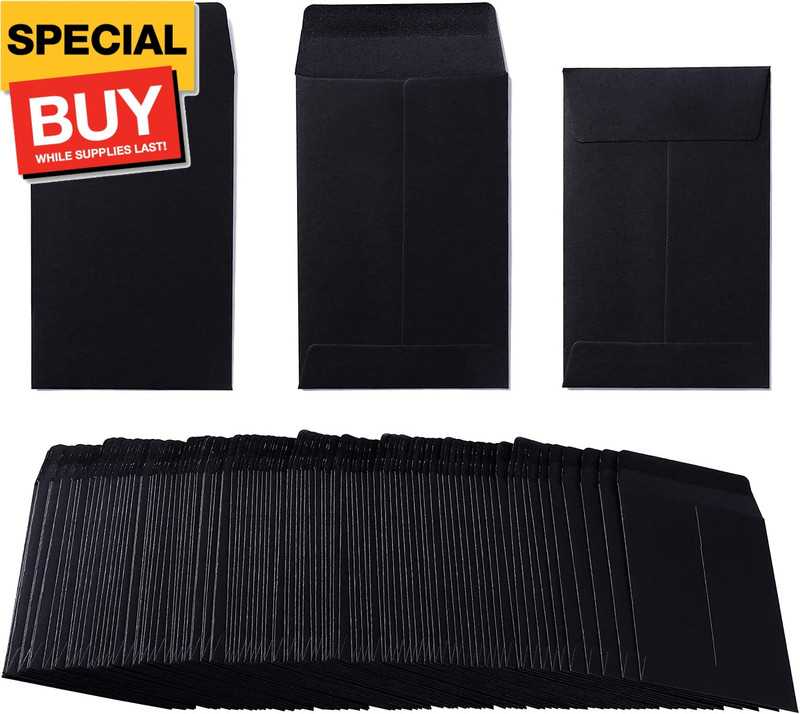 200 Pack Small Coin Envelopes Kraft Paper Seed Envelopes Mini Parts Small Items