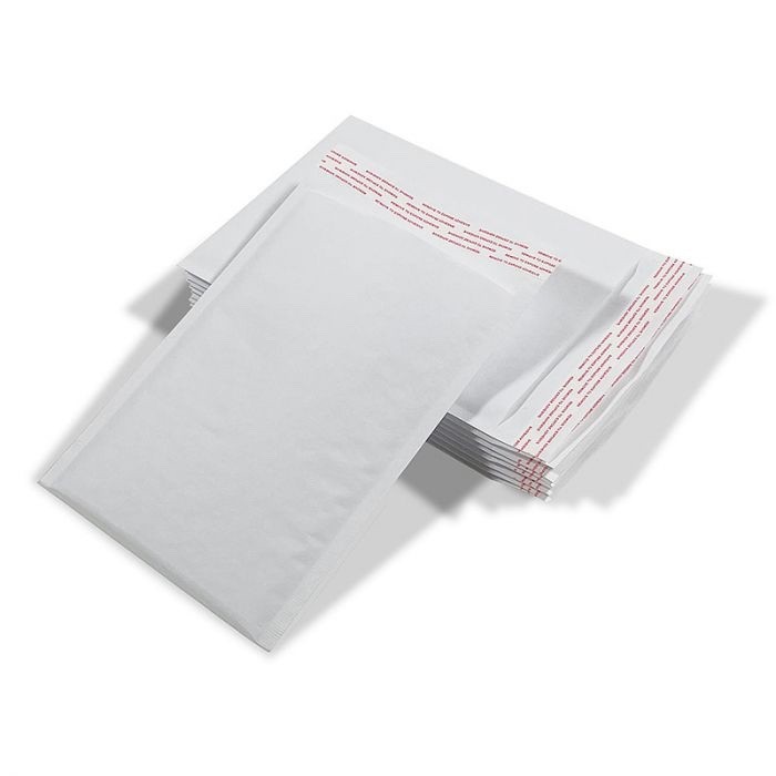 #00 5x9 100/CS WHITE KRAFT BUBBLE MAILERS SELF SEAL SAME DAY SHIPPING gallery