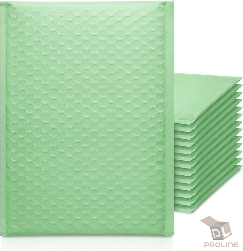 ProLine® 25 Green Ash #2 8.5×12 Poly Bubble Padded Envelopes Mailers