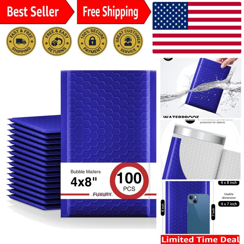 Self-Adhesive Padded Bubble Mailers 4×8 – Privacy Protection & Convenience