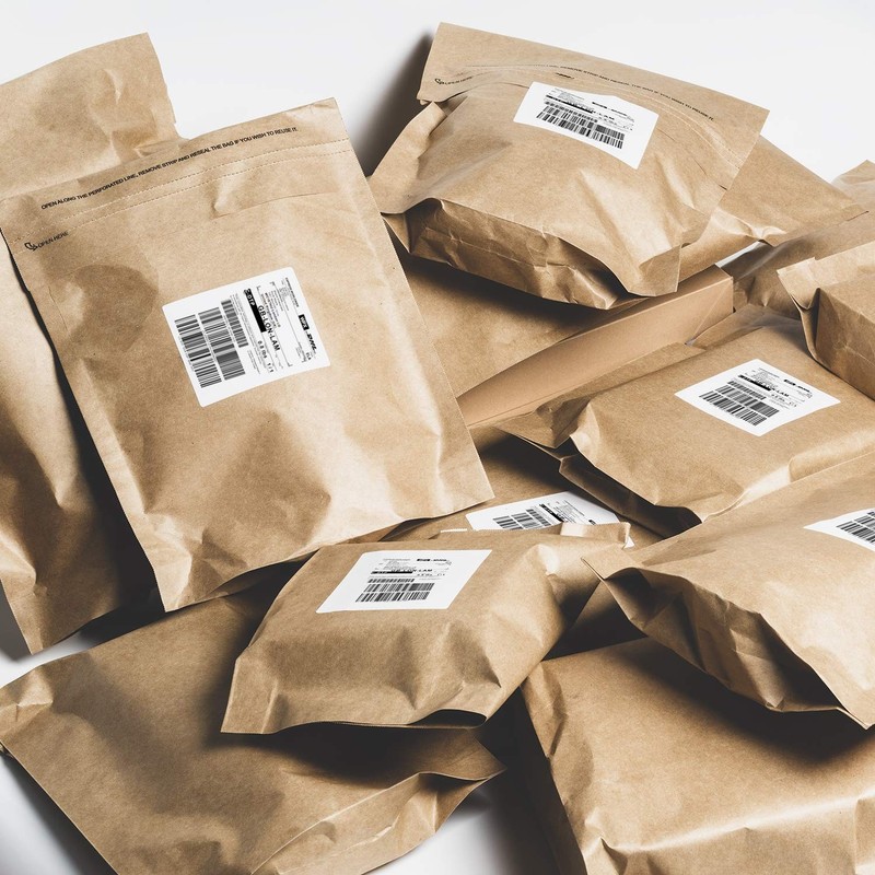 Kraft Paper Poly Envelopes Mailer, Self Seal, 100% Recyclable, Reusable Packa…
