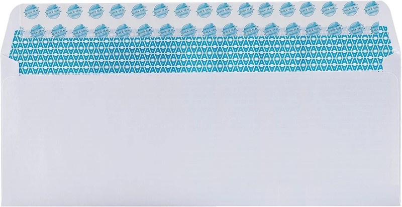 #10 Security Self Seal Envelopes – 100 Qty |No Window, Enveguard, 4⅛ X 9½", Whit gallery