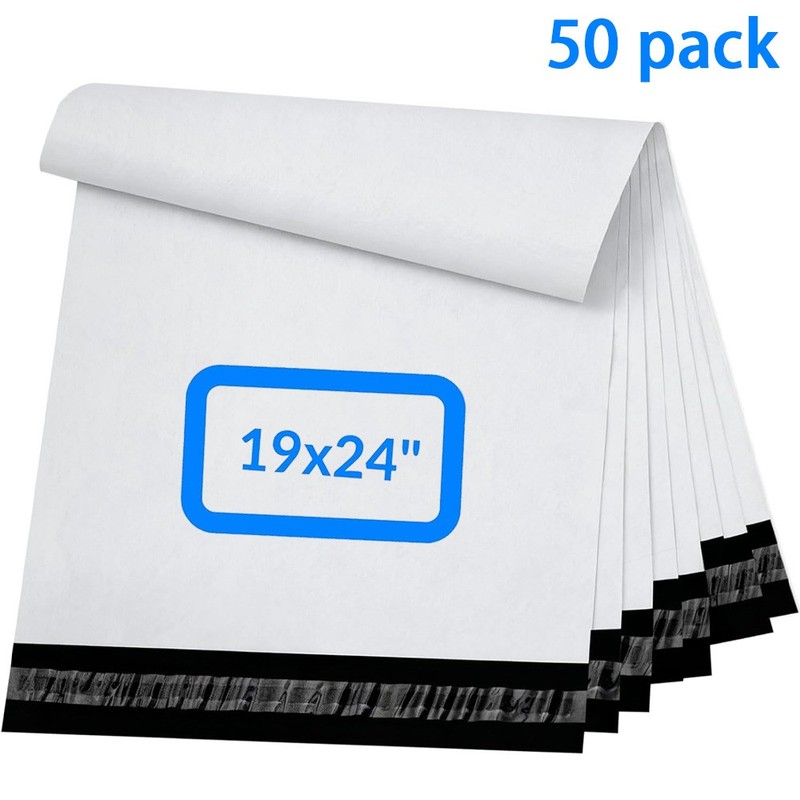 50 Large Poly Mailer 19X24 Mailing Shipping Envelope Self Sealing Plastic Bags