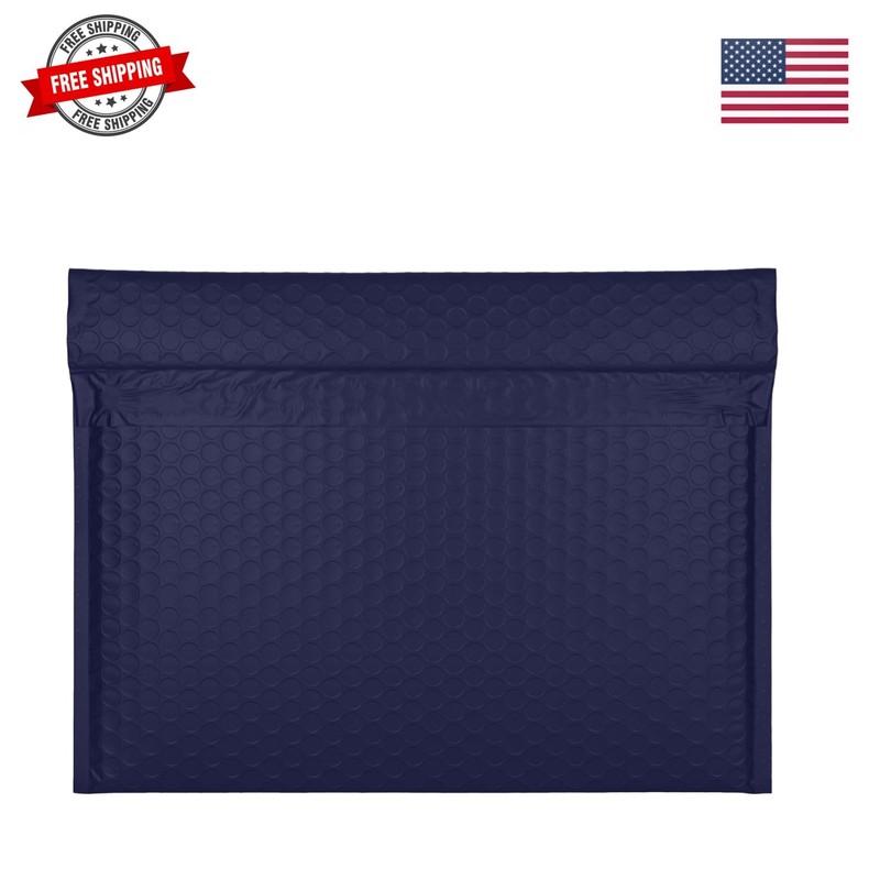 Navy Side-Loading Bubble Mailers 13 x 10 Inches,Self-Seal Padded Mailing Enve…