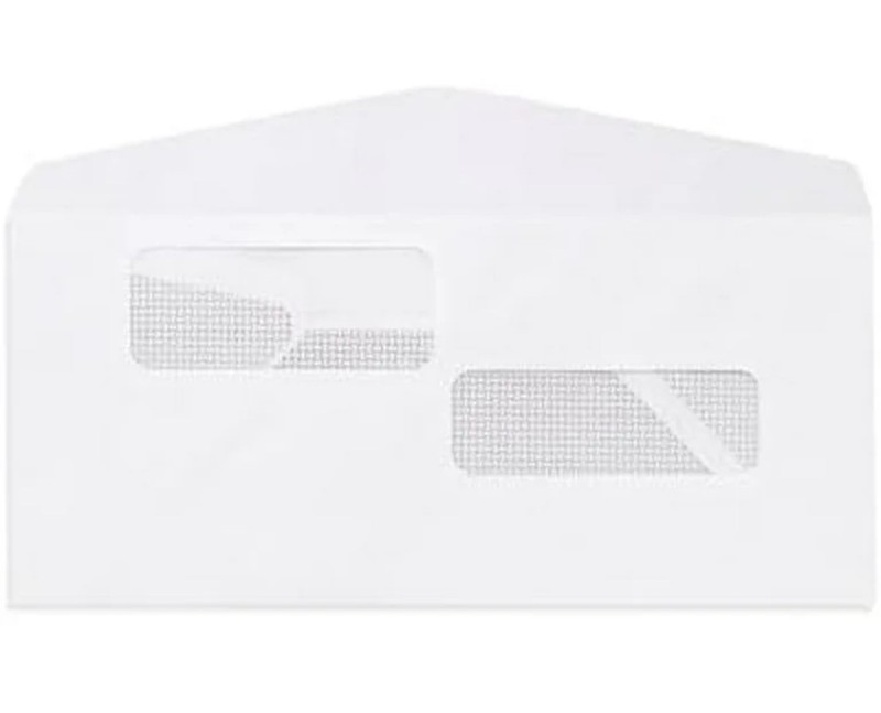 Blue Summit #10 Double Window Security Envelopes White Payroll Checks 500 PC ADP gallery