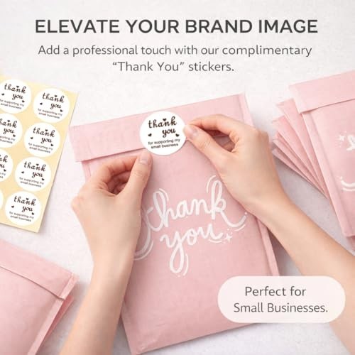 Bubble Mailers 6x10 Inch Pink 100 Pack Waterproof Padded Envelopes Self Seal gallery