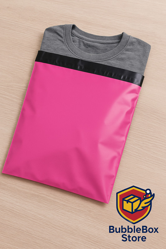 Pink Poly Mailers 14.5x19 Shipping Bags Self Seal Waterproof Choose Qty gallery