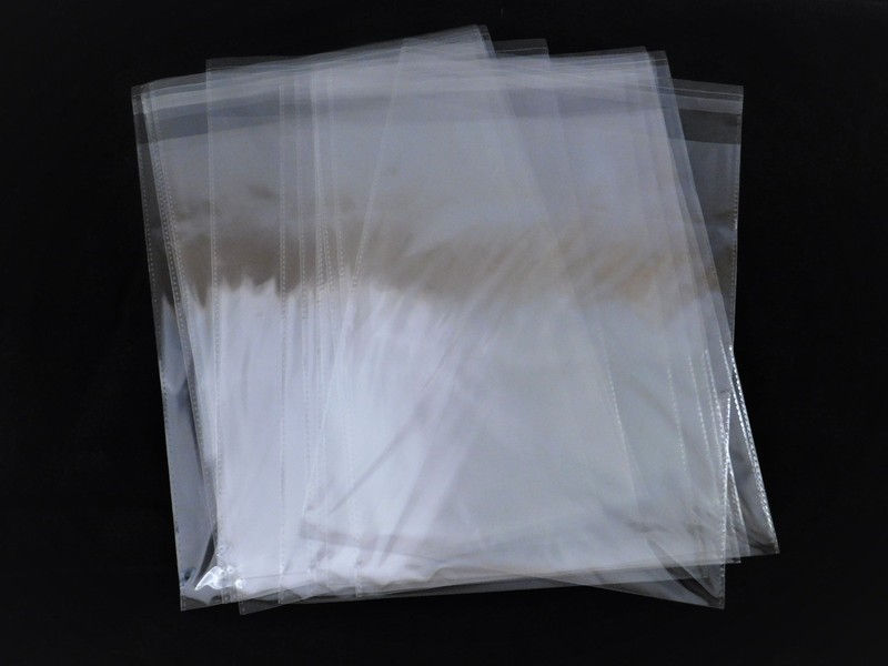 50 Clear Self Seal Bags 10×13 Water Resistant Light Weight Op Packaging Storage