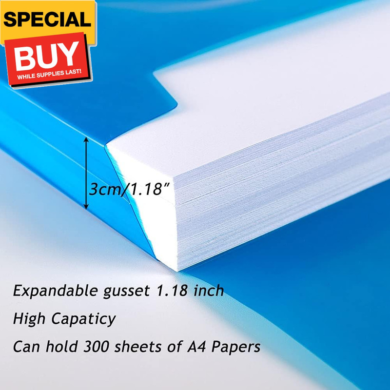 10 Pack Plastic Envelopes with Snap Closure, Poly File Envelopes with Label Pock gallery