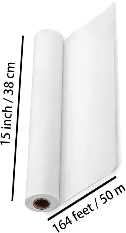 1 Roll Packing Paper for Moving 15in*165ft Newsprint Packing, white gallery