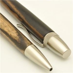 Office168 Selected Fine Wood Handmade Ballpoint Pen (Black Persimmon) 0.7mm Made