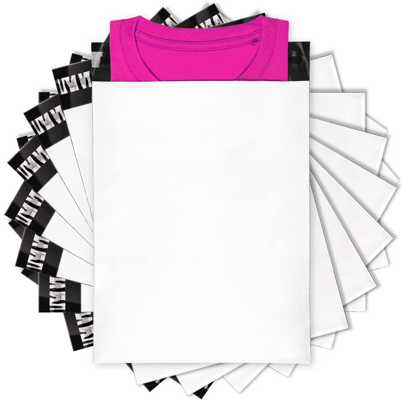 Poly Mailers 10×13 Inch Medium Bags for T Shirt, Packaging, Self Seal Envelop…