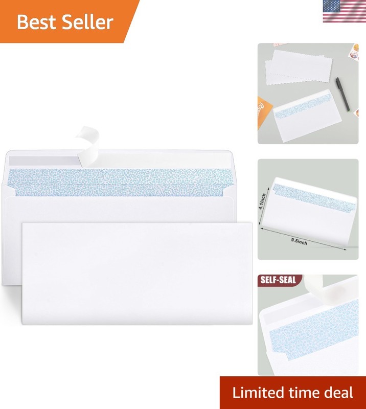 Pack of 72 #10 Self-Seal Envelopes – Perfect for Secure Business Correspondence