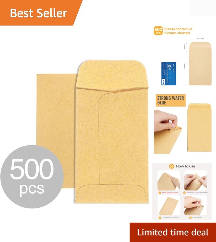 ACKO Coin Envelopes 3 1/8 x 5 1/2 Small Parts Envelope with Gummed Flap for H…