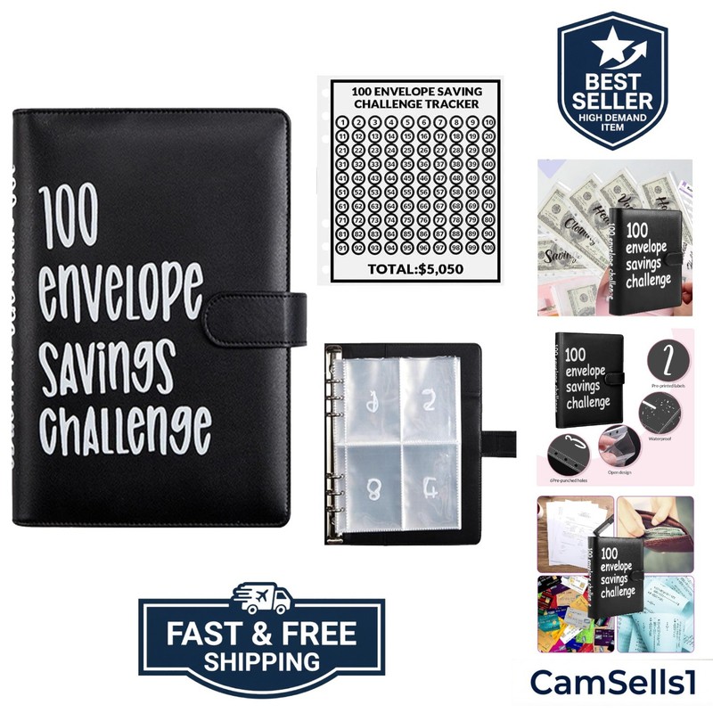 100 Envelopes Money Saving Challenge, 100 Envelope Challenge Binder, Easy and…