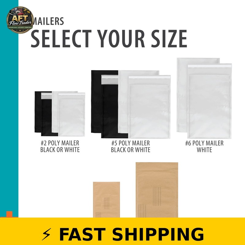 Pen+Gear Self-Seal Poly Mailers #5, 12x15.5 Inches, White, 25 Count gallery