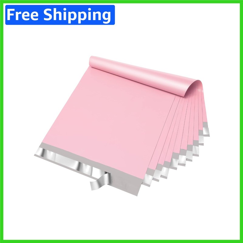 Elegant Light Pink Mailing Envelopes – 50 Waterproof 14.5×19 Inch Shipping Bags
