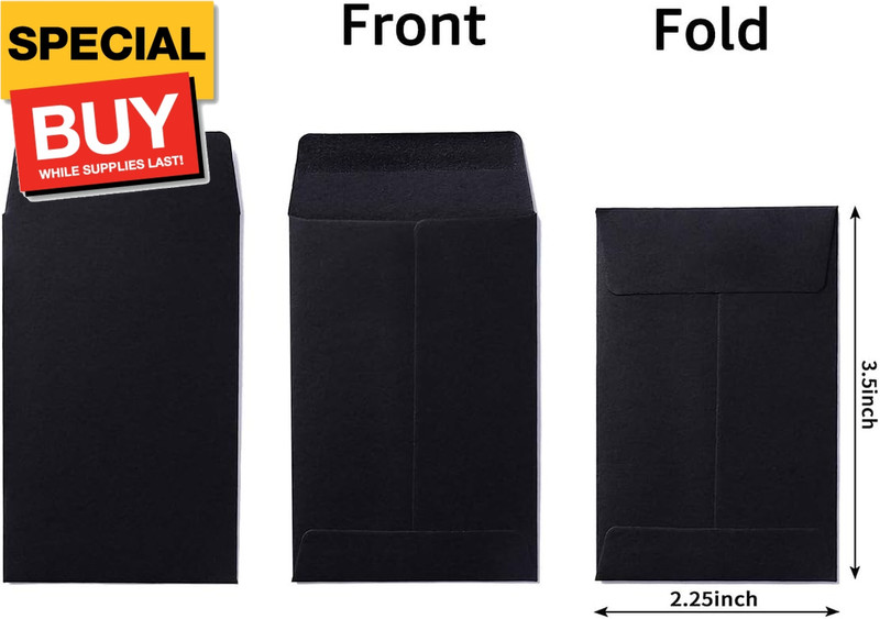 200 Pack Small Coin Envelopes Kraft Paper Seed Envelopes Mini Parts Small Items gallery