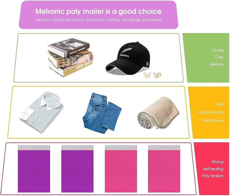 Poly Mailers 10x13 100 PC, Small Shipping Bags Mailing Envelopes Self Seal, M... gallery