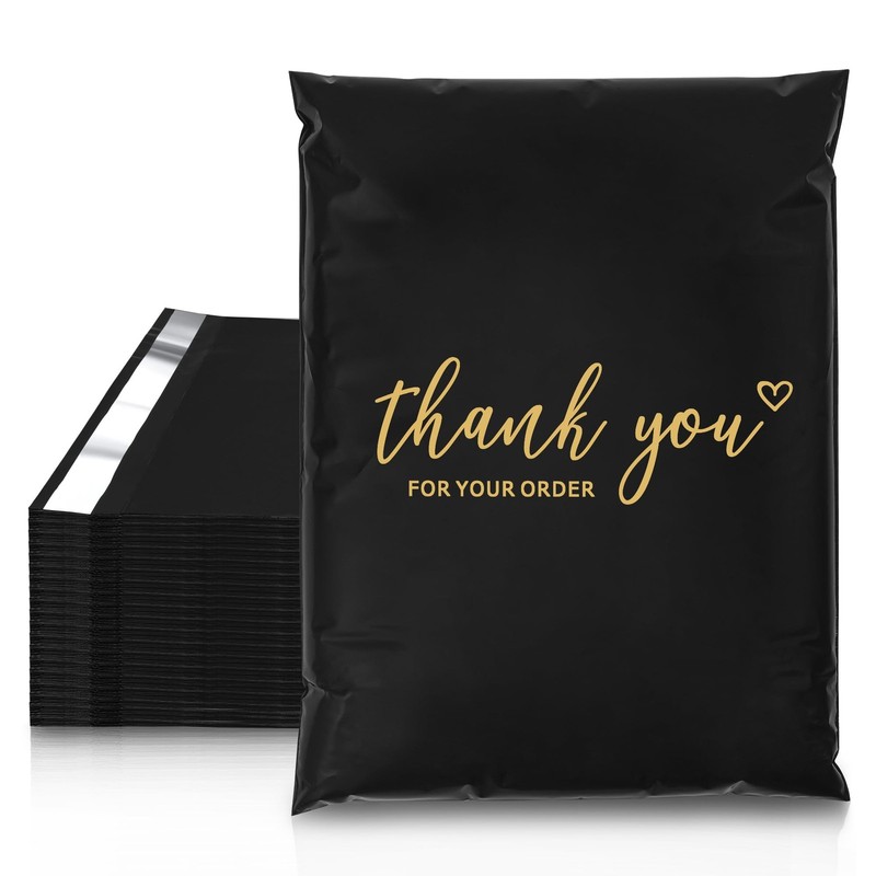 Thank You Poly Mailer 12×15.5 Inch 50 PCS, Shipping Bags for Clothing, Packag…