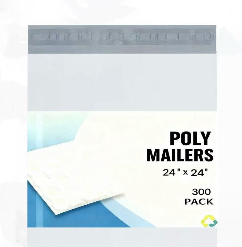 #8 24x24 Poly Mailers Plastic Mailing Envelopes Shipping Bags WHITE 300 Pieces