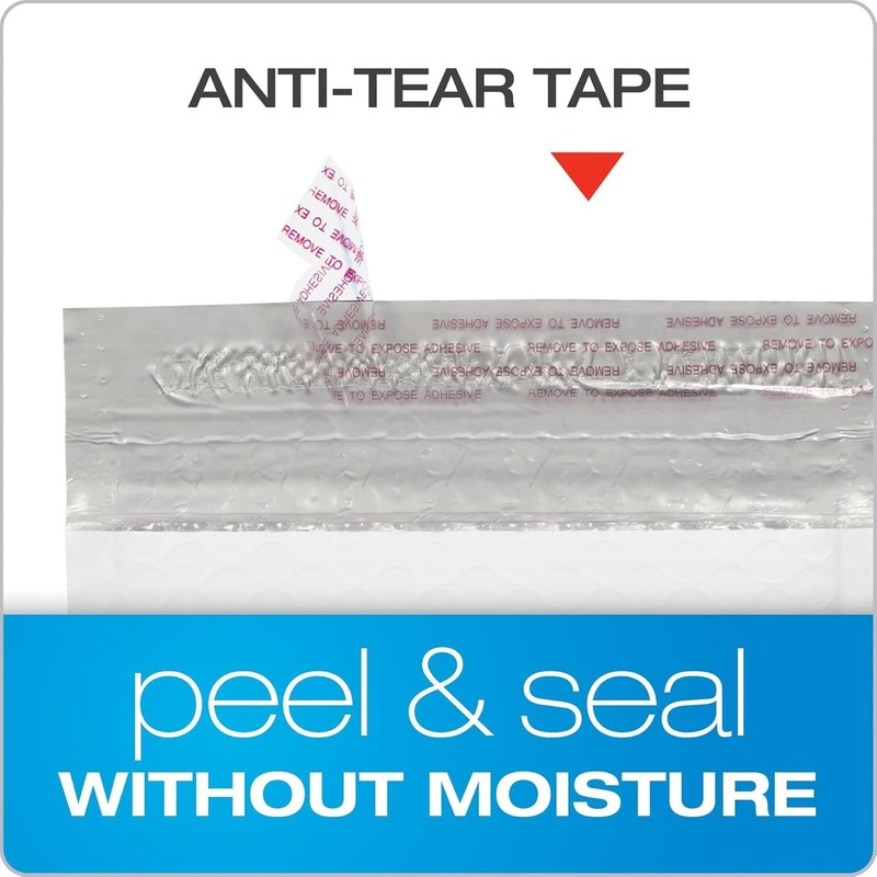 Self-Seal White Bubble Mailers 6x9 - 50 Lightweight Water-Resistant Envelopes gallery
