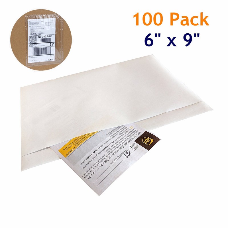 7.5×5.5 6×9 Clear Packing List Invoice Shipping Label Envelopes Pouches Adhesive
